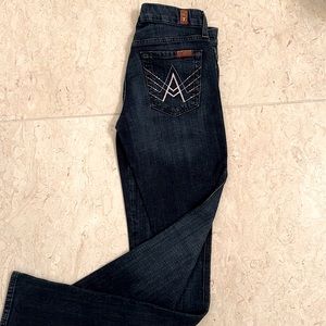 7 for all mankind ‘A’ pocket denim jeans. Size 25